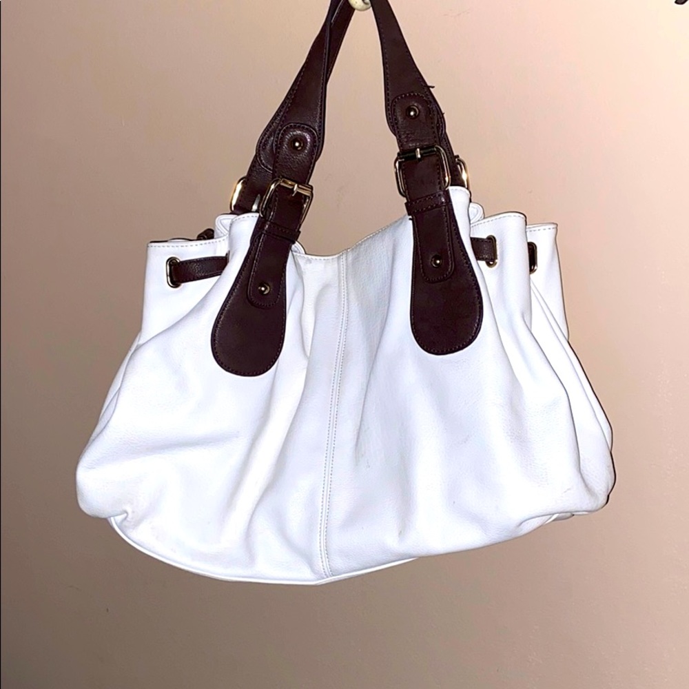 Cute large white purse!